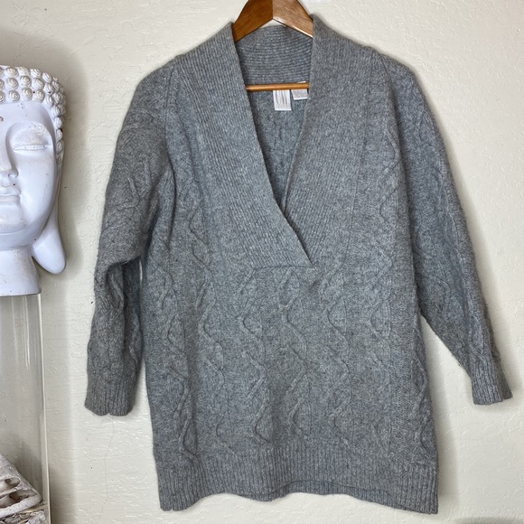 clifford & Wills Sweaters - CW Clifford and Wills cable knit wool and angora sweater